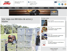 Tablet Screenshot of diarioextra.com